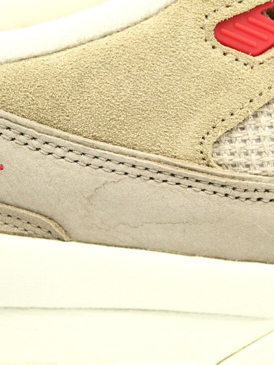 AIR JORDAN FLIGHT COURT TAN MUSHROOM FIRE RED MEN\'S US SIZE 11 HF3255-201
